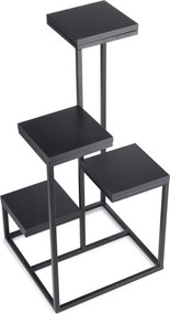 STOJAN NA KVETINÁČ KASKADA 79X40X40 CM ČIERNA