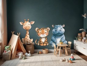 drevko |  Set obrazov na stenu Roztomilí kamaráti  55 x 92 cm