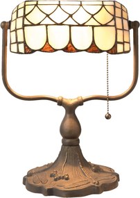 Stolná lampa Tiffany Tricia - 26 * 21 * 37 cm E27 / Max 60W
