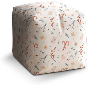 Sablio Taburet Cube Sviatočná dielňa: 40x40x40 cm