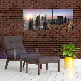 Obraz - Panorama Dubaja (120x50 cm)