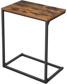 Príručný stolík, stolík na notebook, rustikálny hnedý | VASAGLE