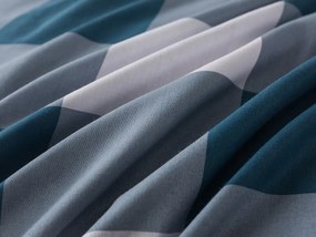 XPOSE® Bavlnené  obliečky KÁRO  na dve postele - modré