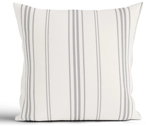 Bavlnená obliečka na vankúš Natural 40 × 40 cm - Prúžky šedé