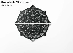 drevko Drevená mandala Vášeň Rozmer obrazu: 120 x 120 cm, Farba dekorácie: Čierna