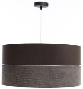 Luster na lanku TWIST 1xE27/60W/230V hnedá/strieborná