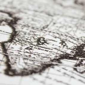 DUBLEZ | 3D drevený gravírovaný obraz - Historická mapa sveta 1689