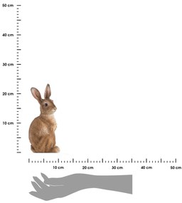 Záhradná figúrka z polyresinu Mat, 23 cm, hnedá