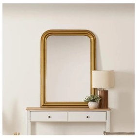 Atmosphera - Nástenné zrkadlo ADELE 104x74 cm borovica/zlatá