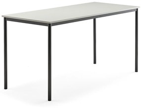 Stôl SONITUS, 1800x800x900 mm, HPL - šedá, antracit
