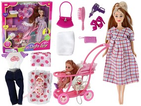 Lean Toys Veľká súprava bábiky Lucy s doplnkami
