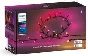 Philips-LED RGBW Stmievateľná vonkajšia reťaz HUE WACA 250xLED 24,4 m IP54