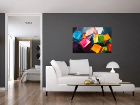Obraz - Farebné kocky (90x60 cm)