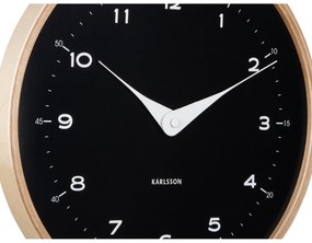 Karlsson 5995BK dizajnové nástenné hodiny čierna, pr. 30 cm