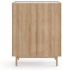 KOMODA VYSOKÁ MARCIO DUB RIVIERA + MRAMOR 97 cm