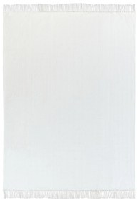 Bavlnená deka 150 x 200 cm biela AMPARA Beliani