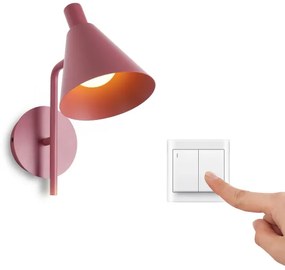 Brilagi - LED Nástenná lampa LUCERA LED/3W/230V červená burgundy