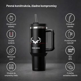 Termohrnček s uchom čierny Diablo Burned Black