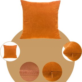 DEKORAČNÁ OBLIEČKA NA VANKÚŠ PANOROMA 40X40 CM ORANŽOVÁ