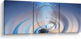 Obraz - Éterický yin-yang (s hodinami) (90x30 cm)