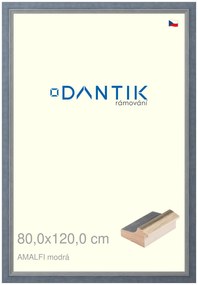 DANTIK rám na obraz 80x120 | AMALFI modrá (Plexi Čiré)
