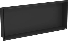 Mexen X-Wall-NR polička s výklenkom bez príruby 75 x 30 cm, čierna - 1971753010