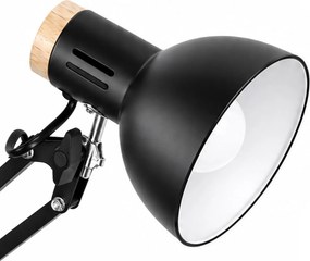 Toolight Toolight, JNH044-1T, stolná lampa s nastaviteľným ramenom, 1× E27, čierna, OSW-56235