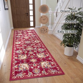 Červený koberec behúň 80x240 cm Orient Caracci - Hanse Home