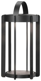 Čierny vonkajší LED lampáš na USB (výška 30 cm) Firefly – Zone