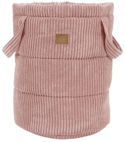 Ružový látkový detský kôš na hračky ø 39x50 cm – Meowbaby