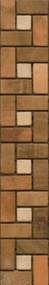Listela Premium Mosaic Stone oranžová 5x30 cm mat L4STMOSMIX1, 1 ks