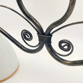 Luster na reťazi RETRO 2xE27/60W/230V bronzová/patina