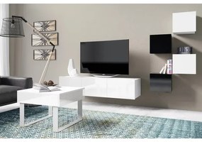 Nástenná skrinka PAVO 34x34 cm lesklá biela