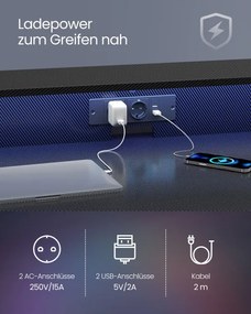 Herný stôl s LED osvetlením LWD191B02