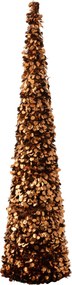 Veľký bronzový lesklý vianočný strom Sparkling XL – 40*40*180 cm