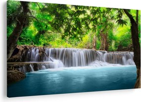 Obraz - modrý vodopád (90x60 cm)
