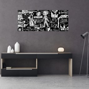 Obraz - Graffiti (120x50 cm)