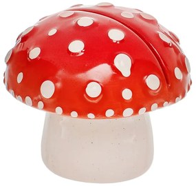 Červený kamenný stojací stojan na fotky 7x6 cm Mushroom – Sass &amp; Belle