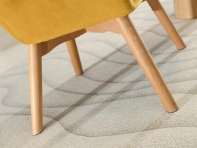 Relaxačné kreslo Letantucce (medová + buk). Akcia -20%. Vlastná spoľahlivá doprava až k Vám domov. 1135919