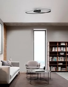 LED stropné svietidlo Viareggio 60 čierne