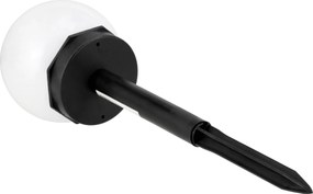 BERGE SADA 4 solárnych záhradných lámp, LED, BIELA, 10 cm, vodotesná, IP44
