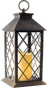 Tutumi Tutumi, LED svietnik 14x14x29 cm ZT22-06, mosadzná, HOM-02815