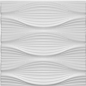 Obkladové panely 3D PVC DNA D130 biely, cena za kus, rozmer 500 x 500 mm, DNA biely, IMPOL TRADE