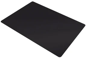 Čierna plastová podložka pod stoličku 100 x 140 cm