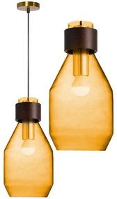 Toolight - Závesné svietidlo zo skla 1xE27 APP434-1CP, oranžová, OSW-00563