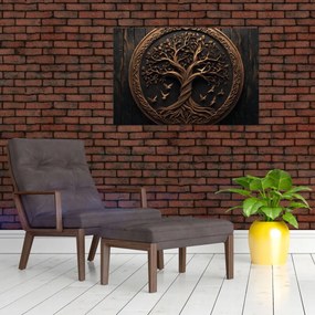 Obraz – Drevený strom života (90x60 cm)