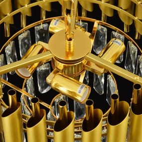 Brilagi - Prisadený luster ECLIPSE 5xE14/10W/230V pr. 38 cm zlatý