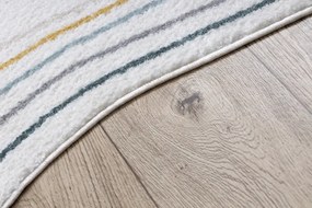 Koberec FUSION Shape  5707 biely / tmavozelený