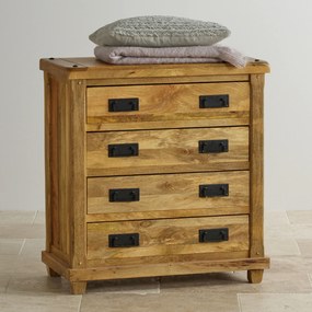 furniture-nabytek.cz - Zásuvková komoda z masívneho dreva mango 90x45x90