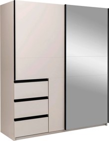 XXXLutz SKRIŇA S POSUVNÝMI DVERAMI, kašmírová, 175/210/61,5 cm P & B - Skrine - 000885001007